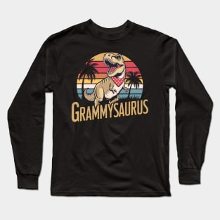 Grammysaurus T Rex Dinosaur Grammy Saurus Mother's Day Long Sleeve T-Shirt